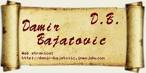 Damir Bajatović vizit kartica